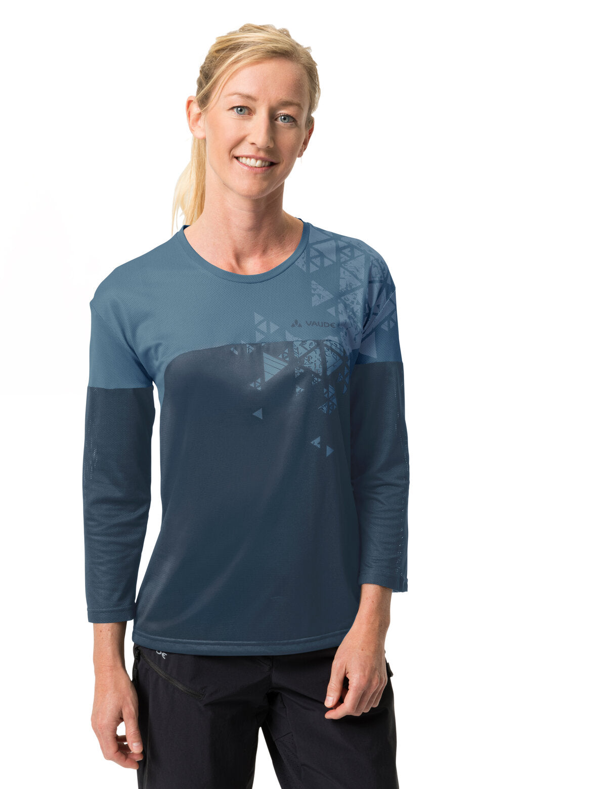 VAUDE Moab V Lange mouw T-shirt Dames blauw