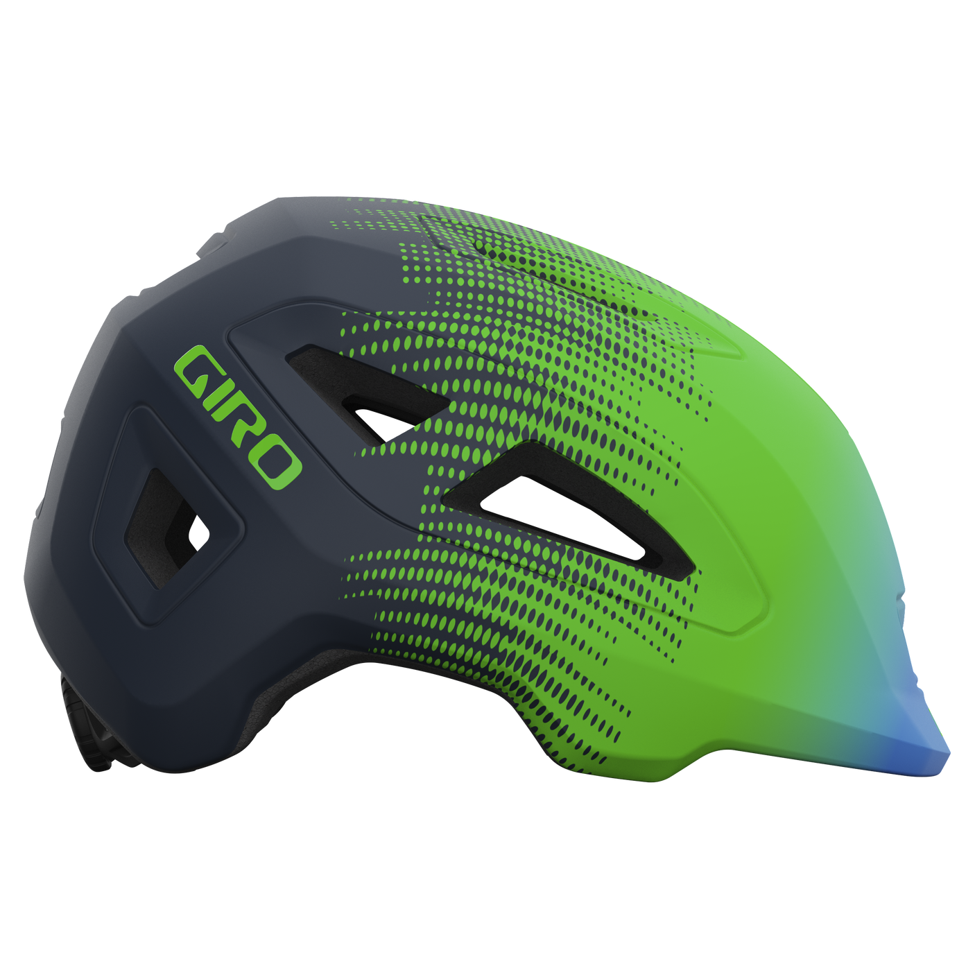 Giro Scamp II helm mat blauw/groene torens