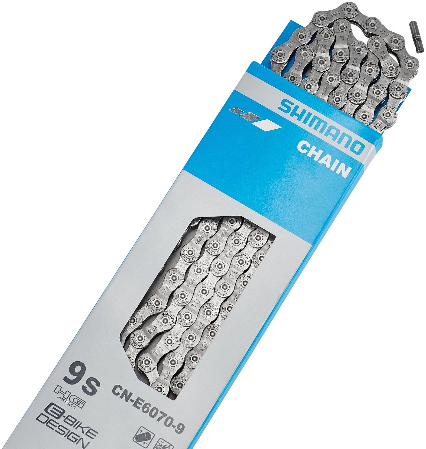 Shimano CN-E6070 Ketting E-Bike 9-speed zilver