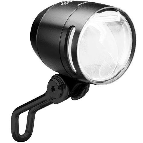 Busch + Müller Lumotec IQ-XS DC Voorlicht zwart/transparant