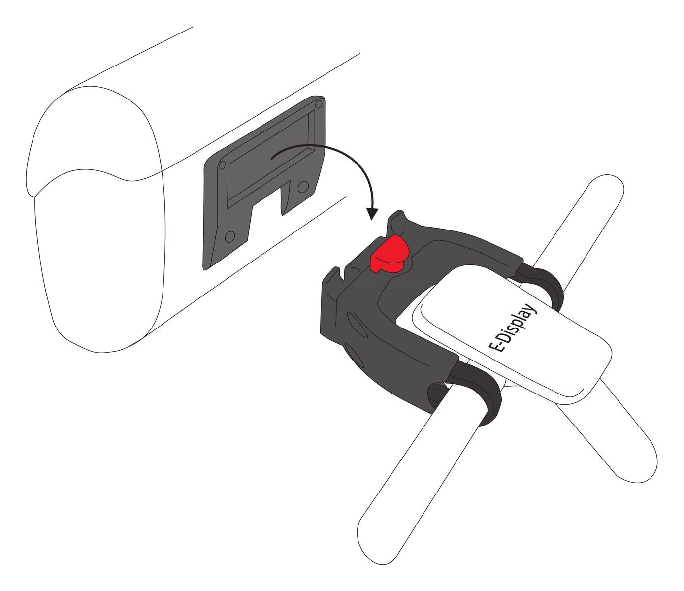 VAUDE Klick-Fix systeem voor stuurzakken voor e-bike sturen