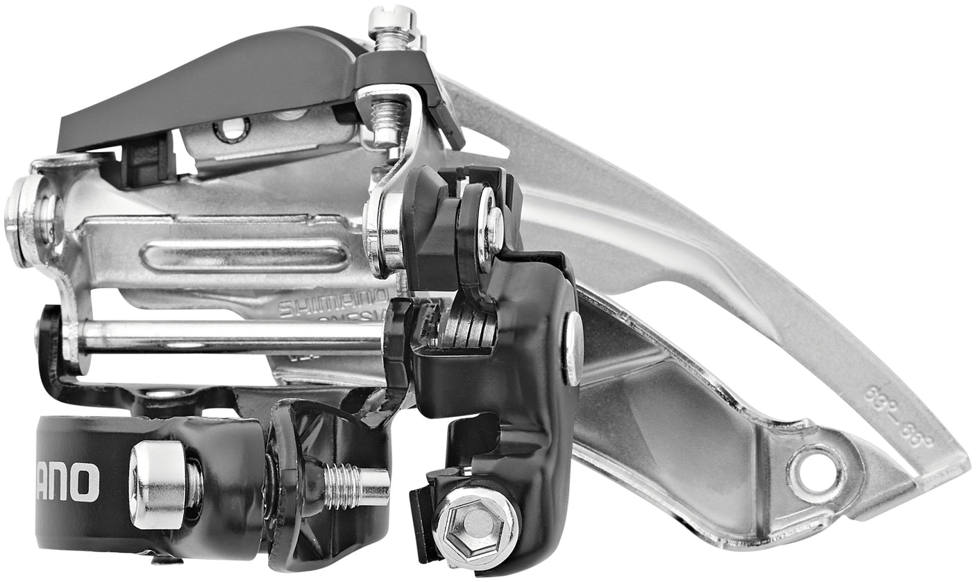 Shimano Tourney FD-TY710 Voorderailleur Klem Top Swing 63-66° 7/8-speed