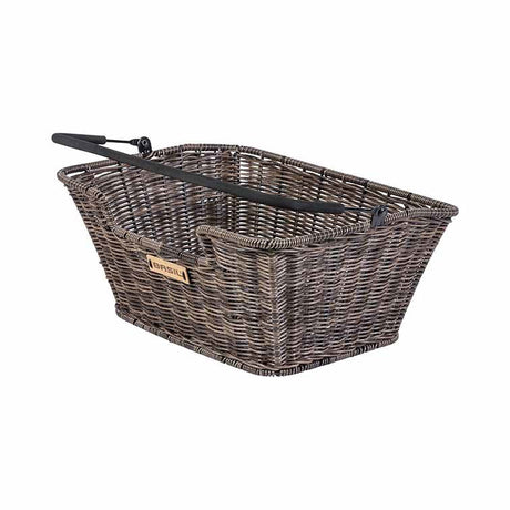 Basil Capri Rattan Look fietsmand voor stuur/drager bruin