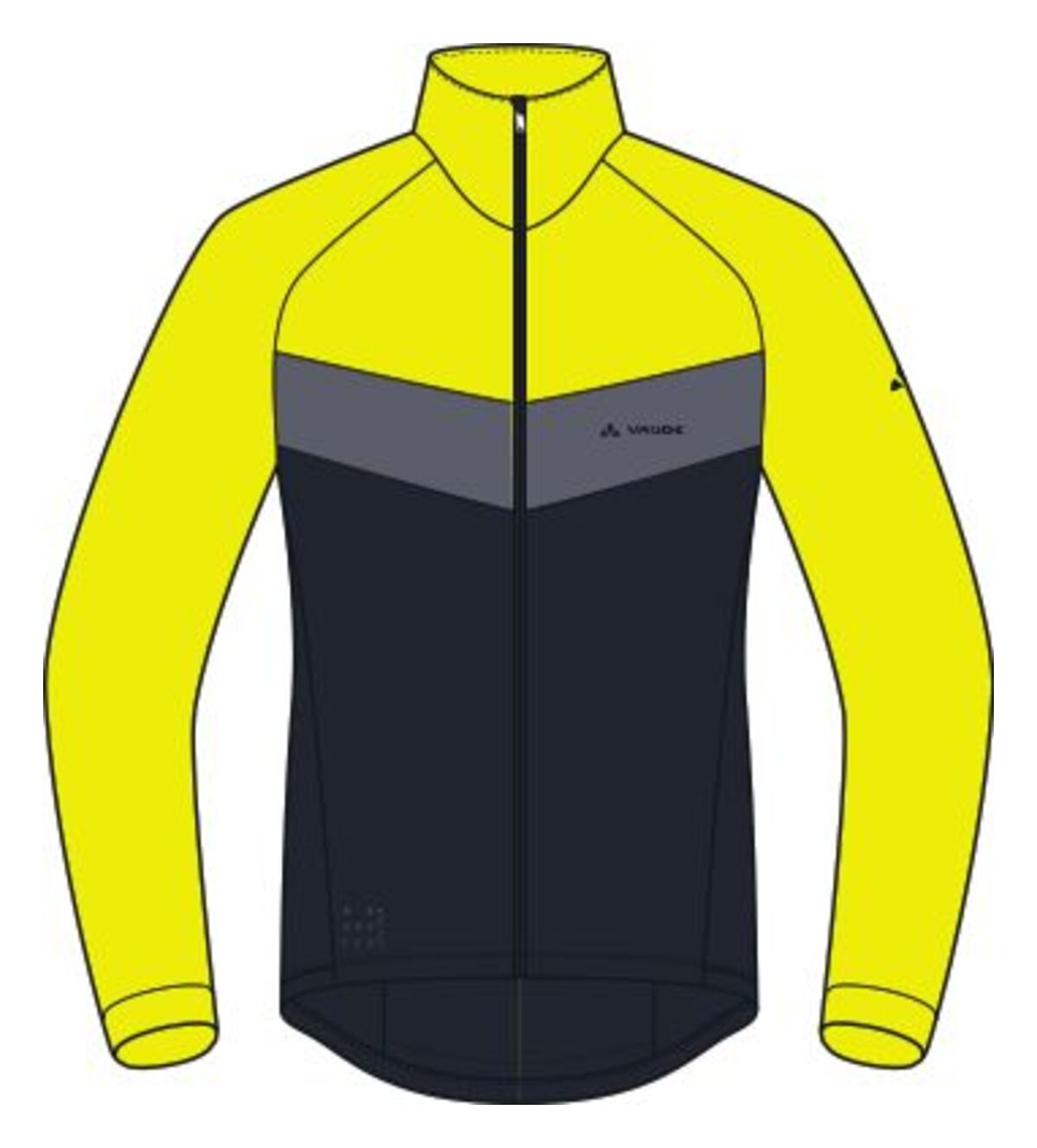 VAUDE Posta LS Tricot Heren neon geel