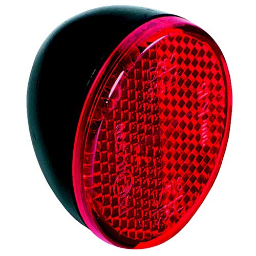 Busch + Müller achterreflector ovaal voor spatbord zwart/rood