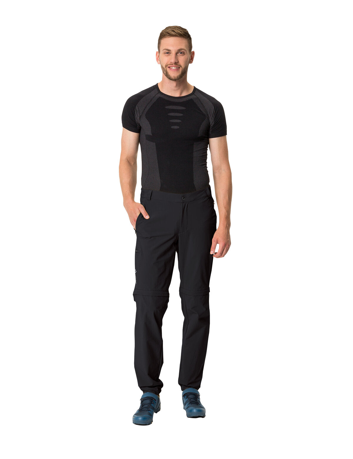 VAUDE Yaras Zip Off Broek Heren zwart