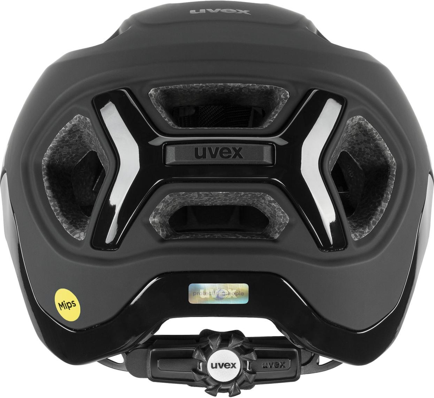 uvex React Mips MTB-helm Zwart Mat
