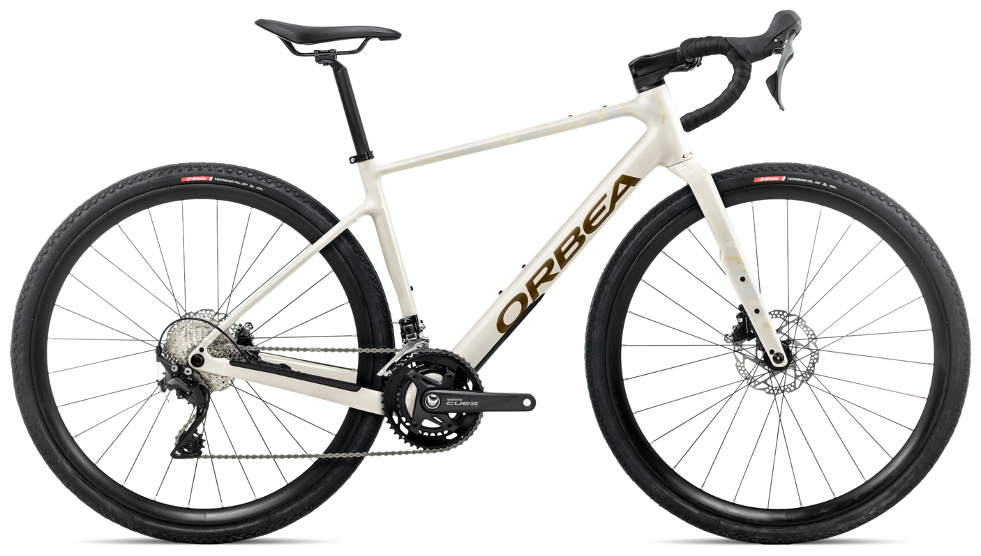 Orbea TERRA H40 Ivoorwit - Metallic Olijfgroen (Glans)