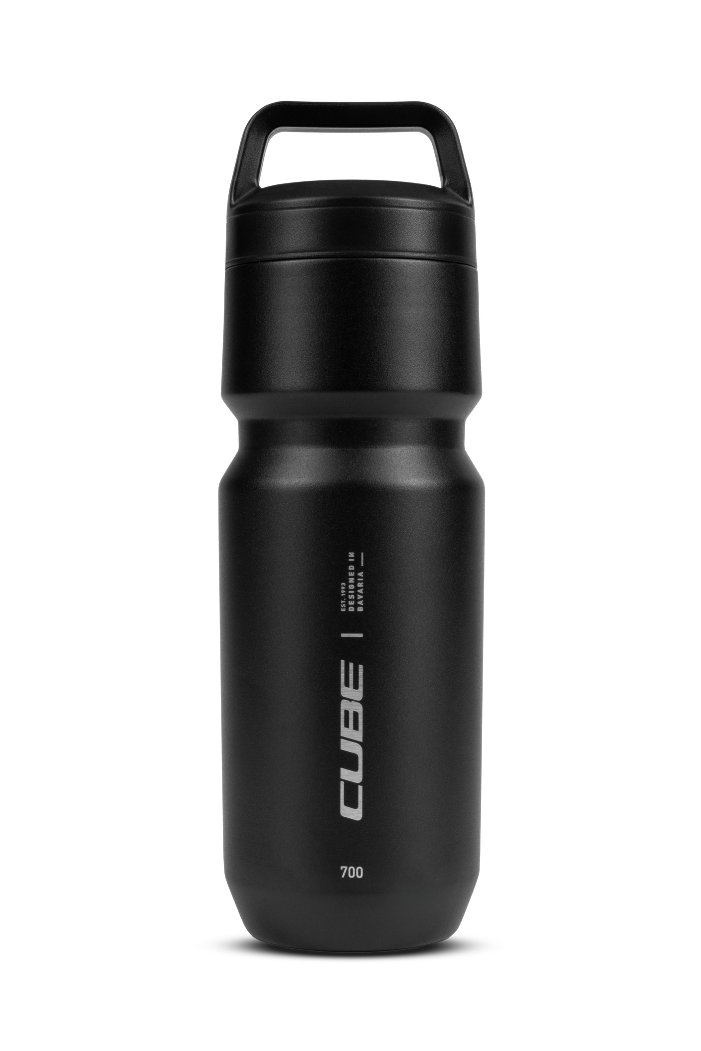 Cube RVS-fles Arc 700 black