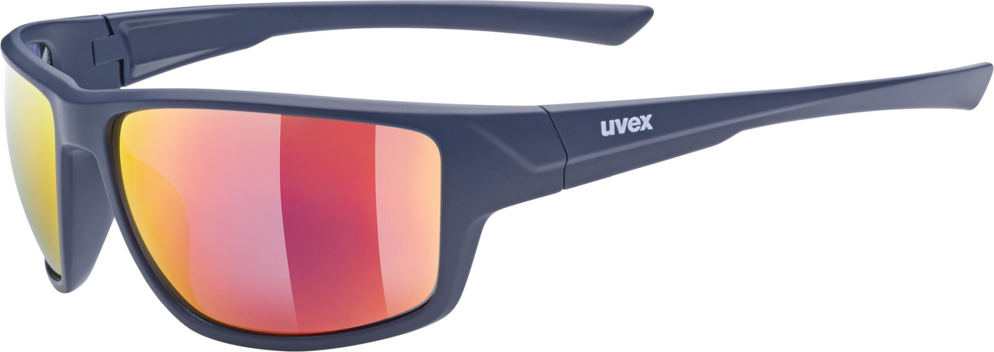uvex Sportstyle 230 fietsbril Blauw Mat / Mirror Rood