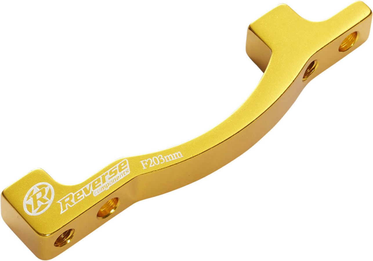 Reverse PM-PM schijfremadapter 203mm VR goud