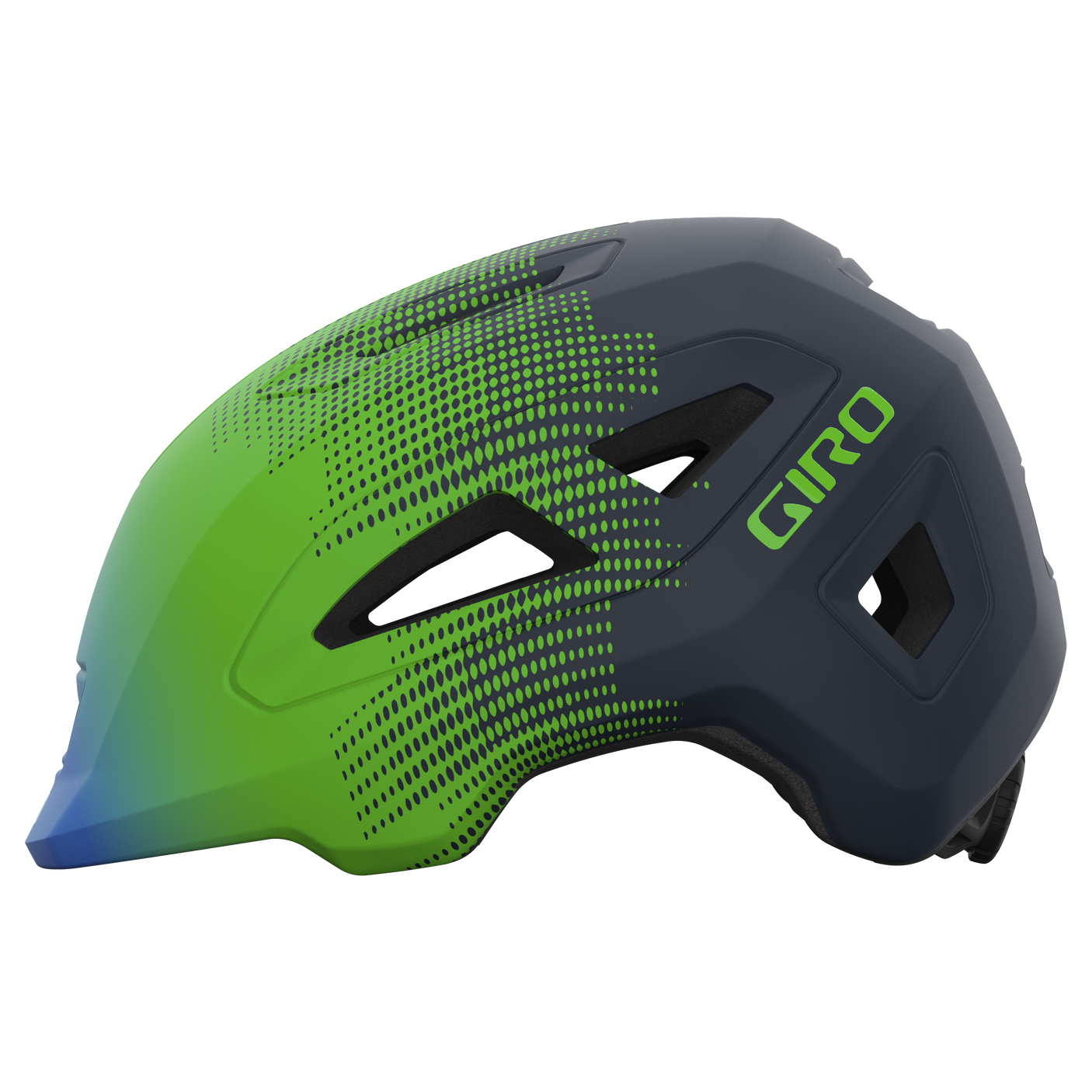 Giro Scamp II helm mat blauw/groene torens