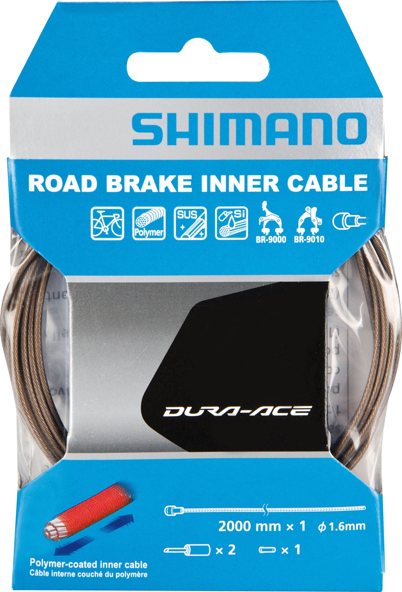 Shimano Dura-Ace BC-9000 remkabel polymer gecoat goud