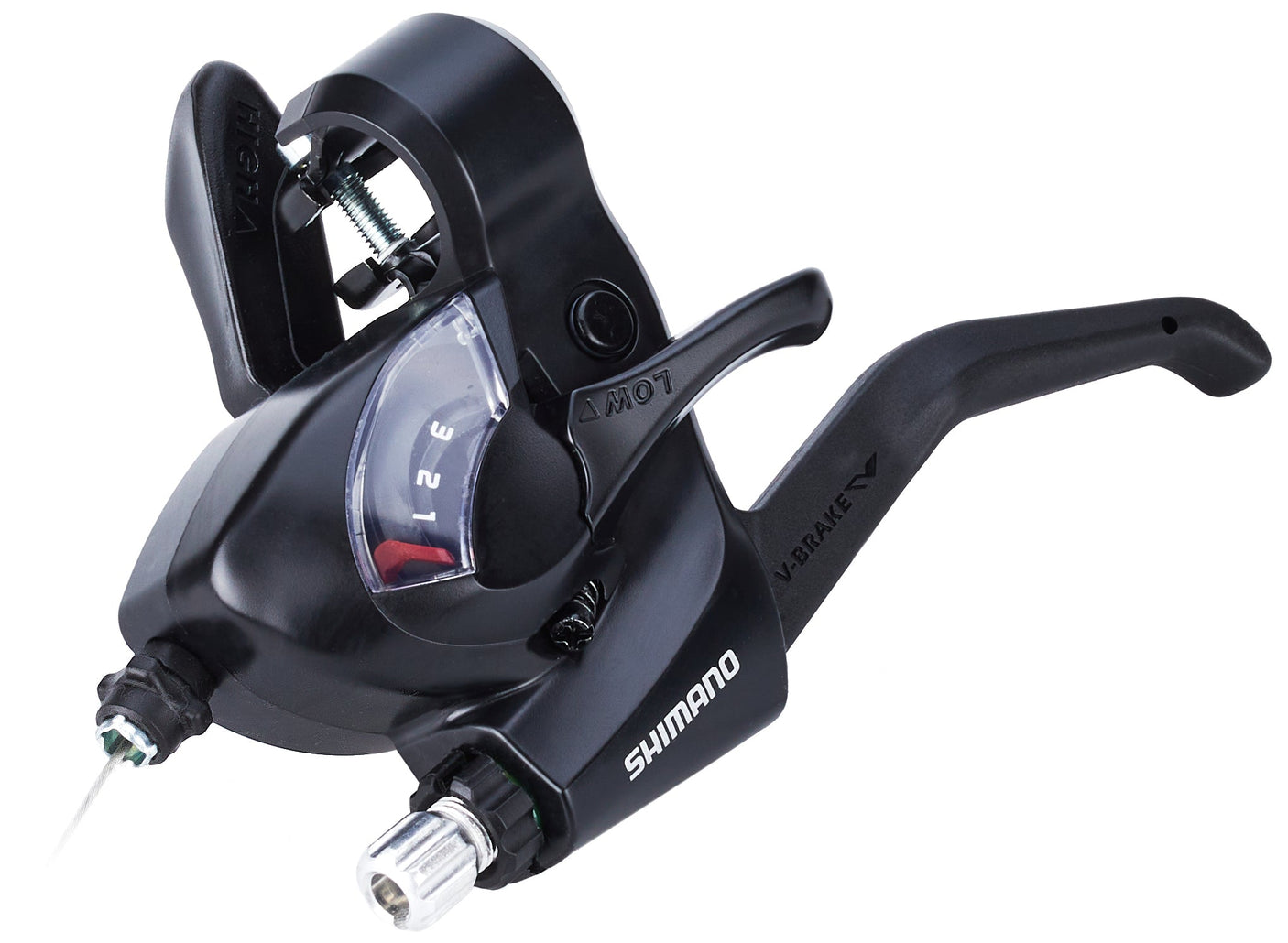 Shimano ST-EF41 schakelpook/remhendel links 3s zwart