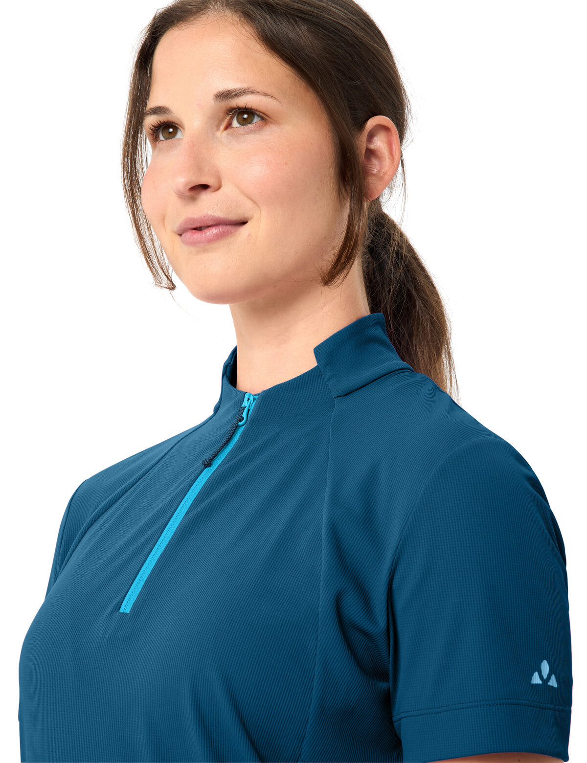 VAUDE Dames Adlux HZ Shirt shore blue