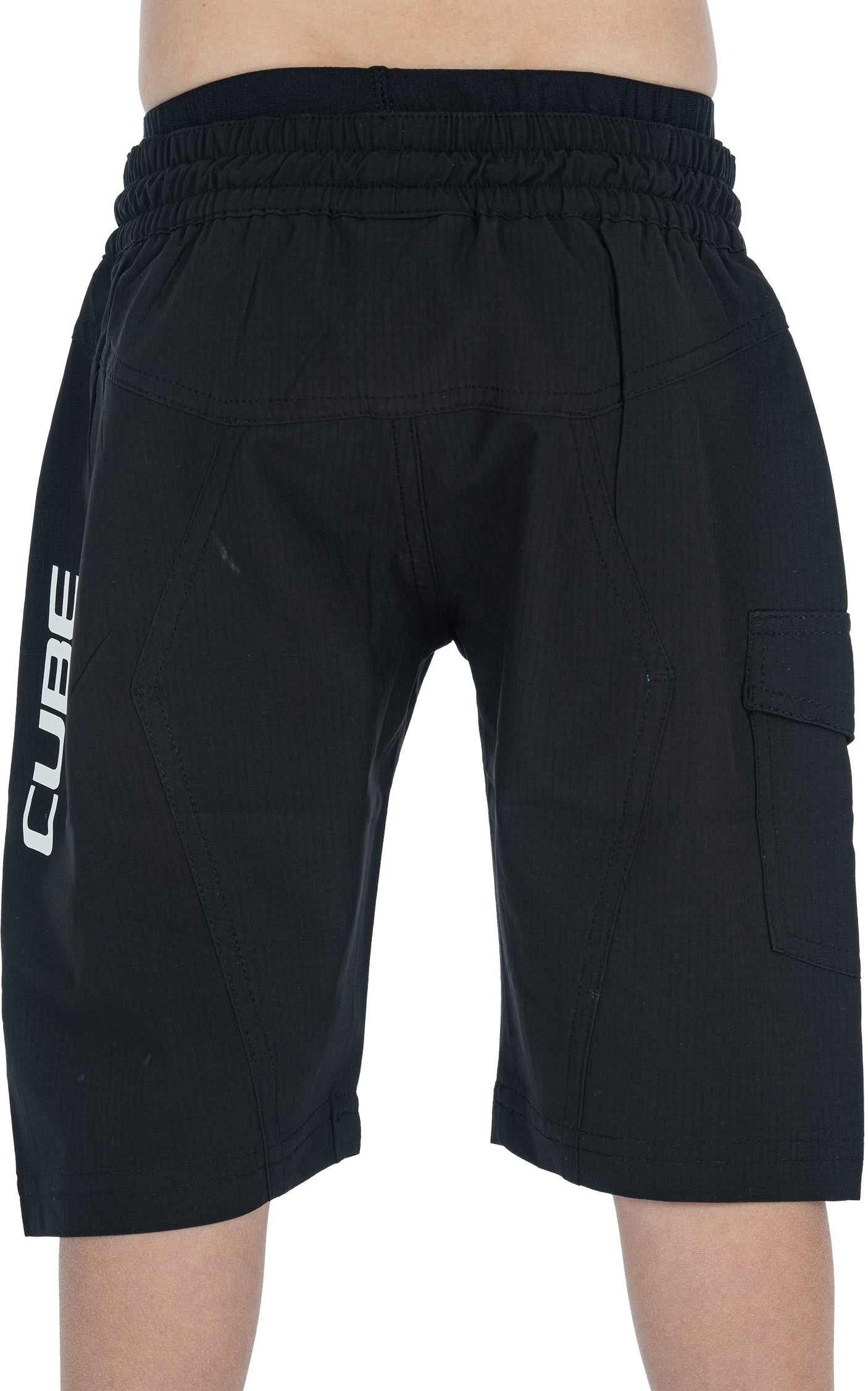 CUBE TEAMLINE Baggy Shorts ROOKIE incl. binnenbroek zwart´n´wit