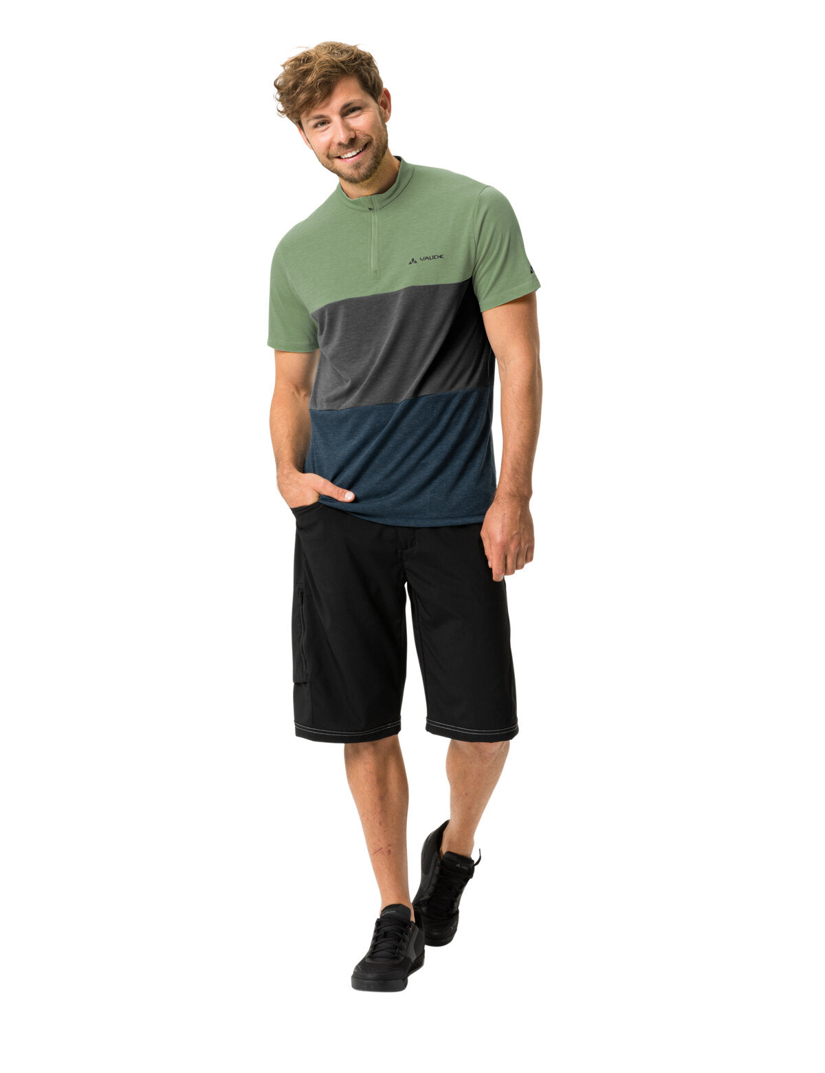 VAUDE Qimsa Korte mouwen Shirt Heren groen