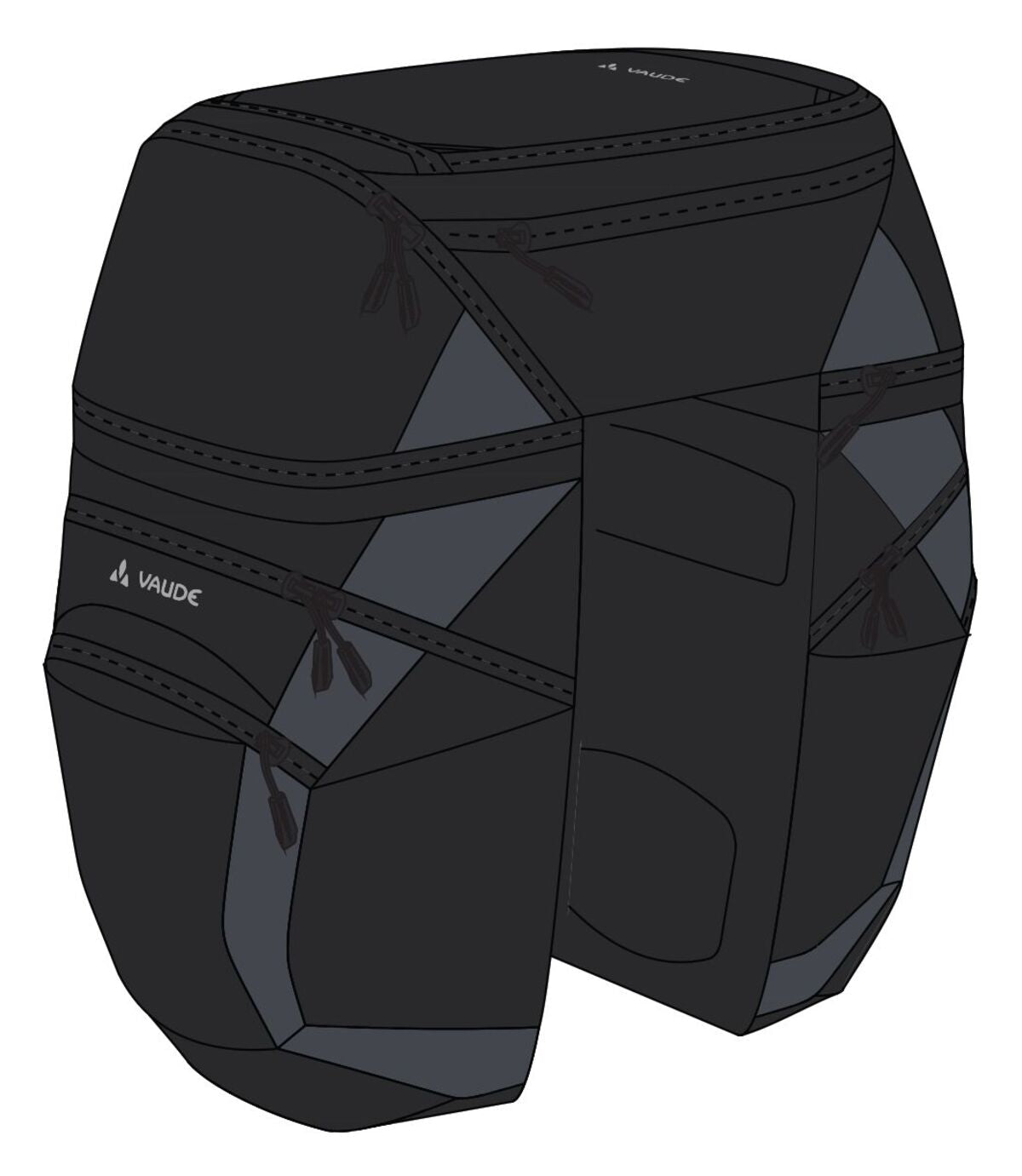 VAUDE Karakorum Pro bagagedrager tas zwart