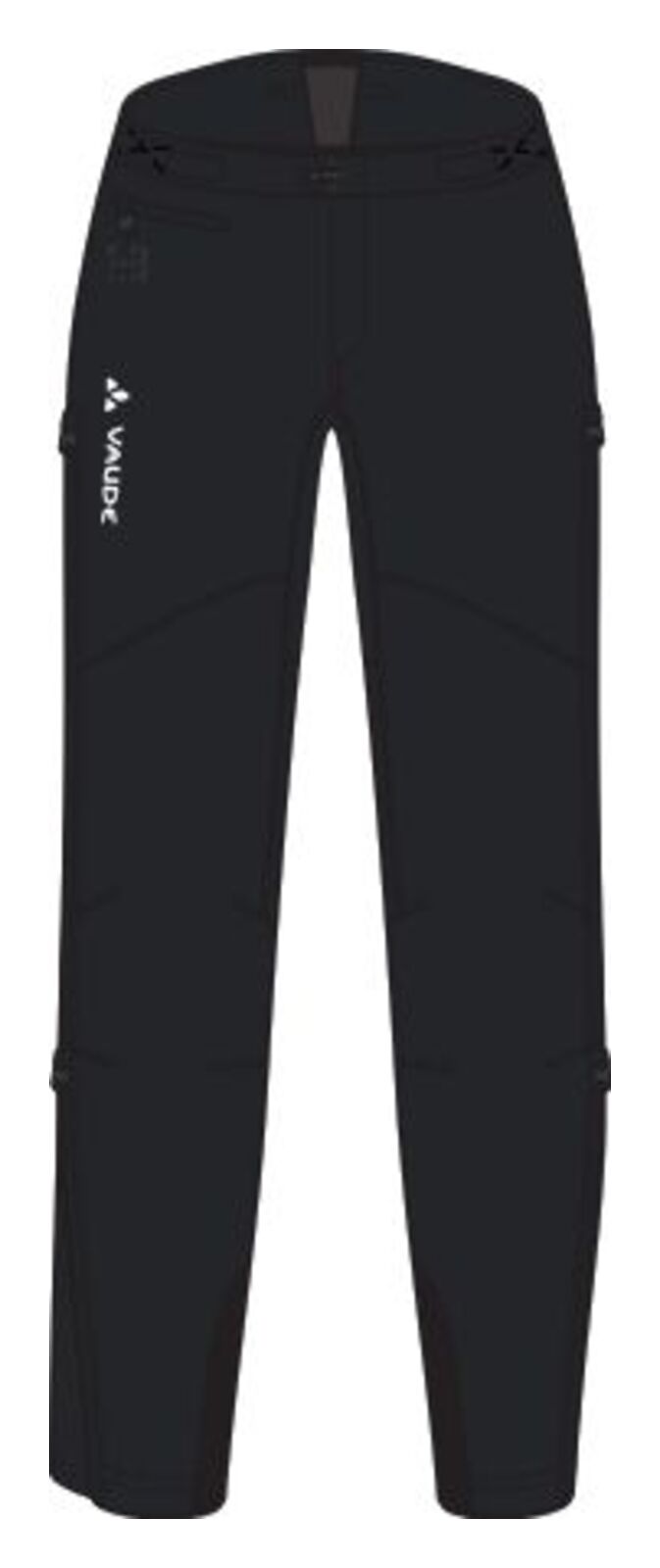 VAUDE Qimsa Softshell Broek II Dames zwart