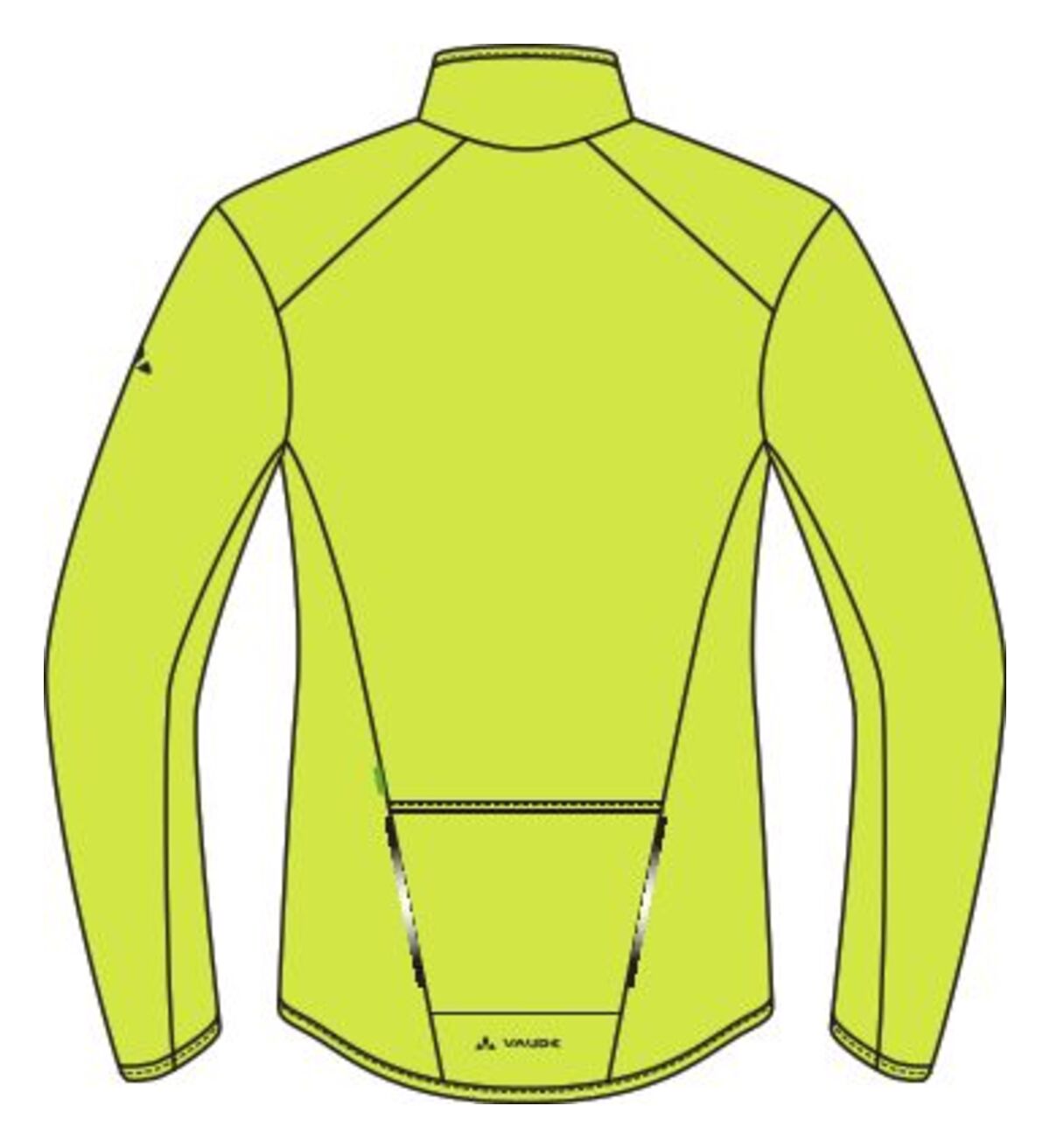 VAUDE Matera Air jas heren geel