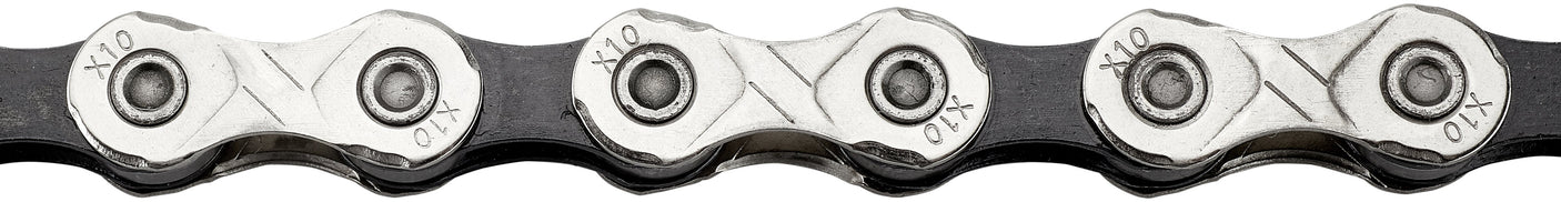 KMC X10 ketting 10-speed zilver/zwart