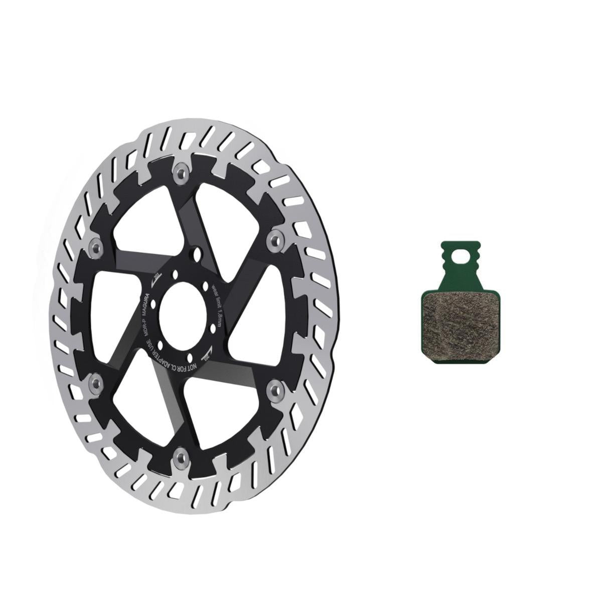 Magura MT eSTOP Geoptimaliseerde kit met 8.S MDR-P 6-gaats Ø180mm remschijf en remblokken