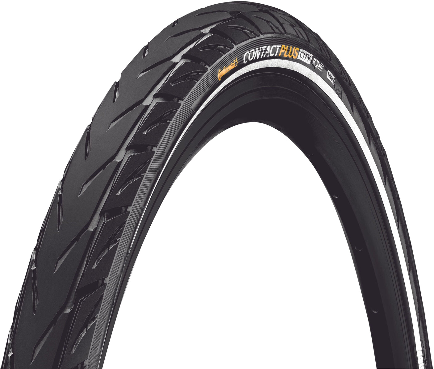 Continental Contact Plus City E-50 Draadband 28x1.60" Reflex zwart