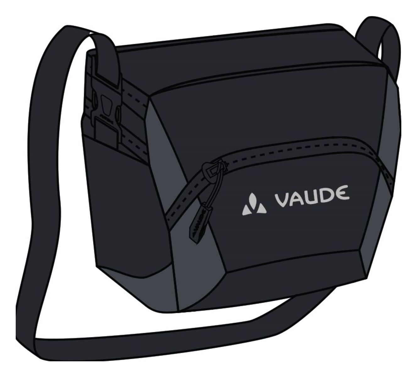 VAUDE OnTour Box M (KLICKfix ready) zwart