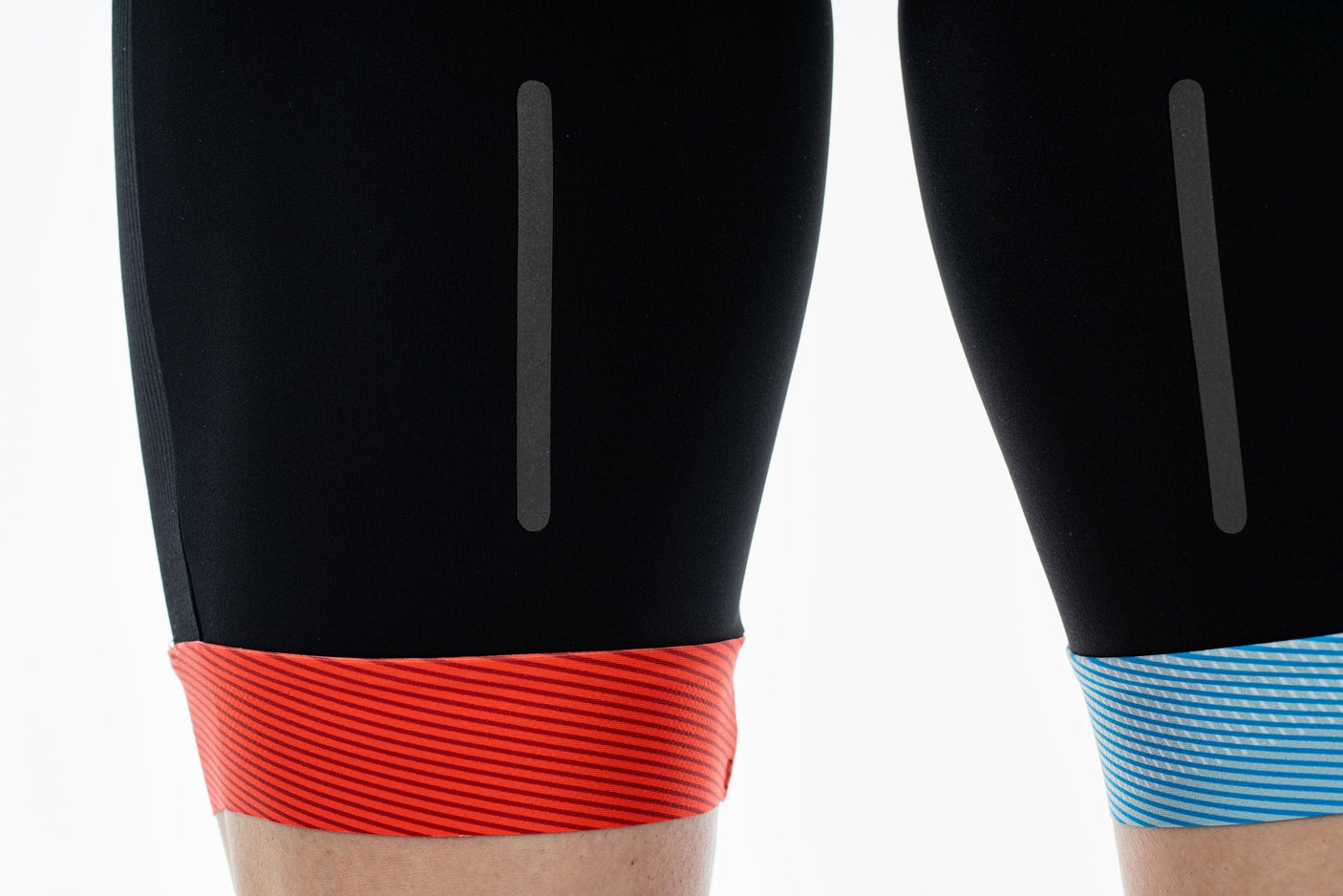 CUBE TEAMLINE korte bretelbroek black´n´blue´n´red