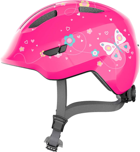 ABUS Smiley 3.0 Helm Kids roze vlinder