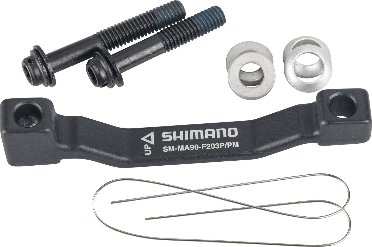 Shimano XTR SM-MA90 schijfremadapter 203mm zwart