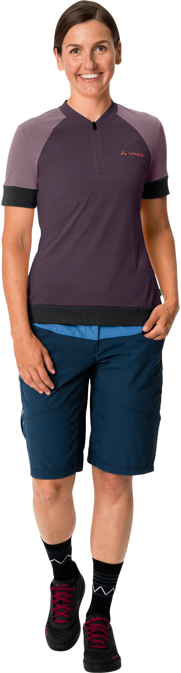 VAUDE Altissimo Q-Zip Shirt Dames paars