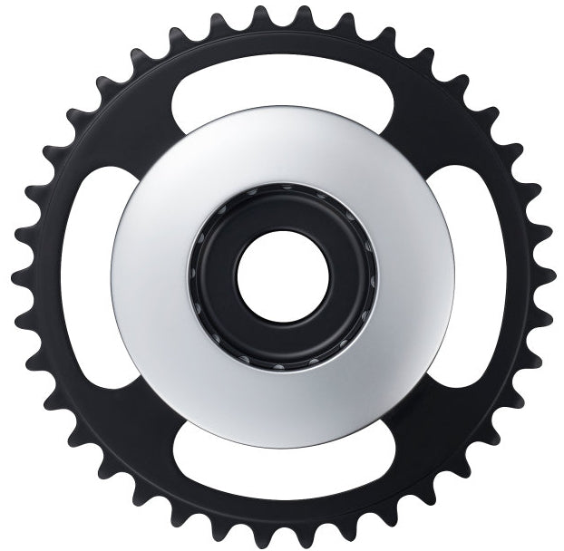 Shimano STEPS E6100 kettingblad Cl:46,5mm zonder kettingbeschermer zilver