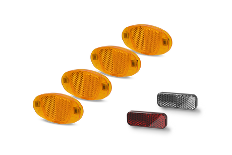 ACID reflectorset voor stuur / zadelpen