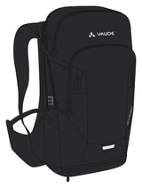 VAUDE Bike Alpin 30+5 rugzak zwart