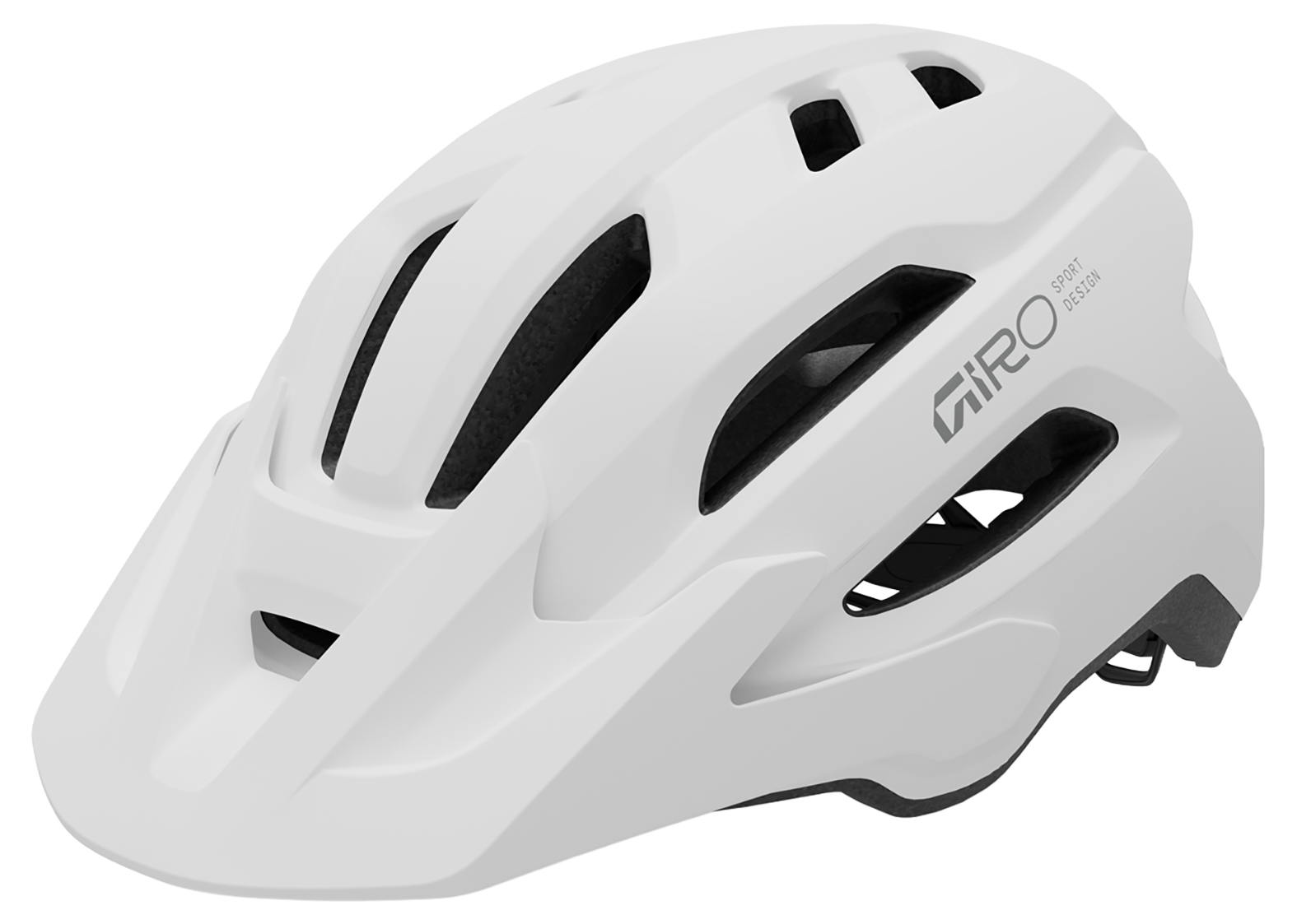 Giro Fixture II MTB-helm mat wit/grijs