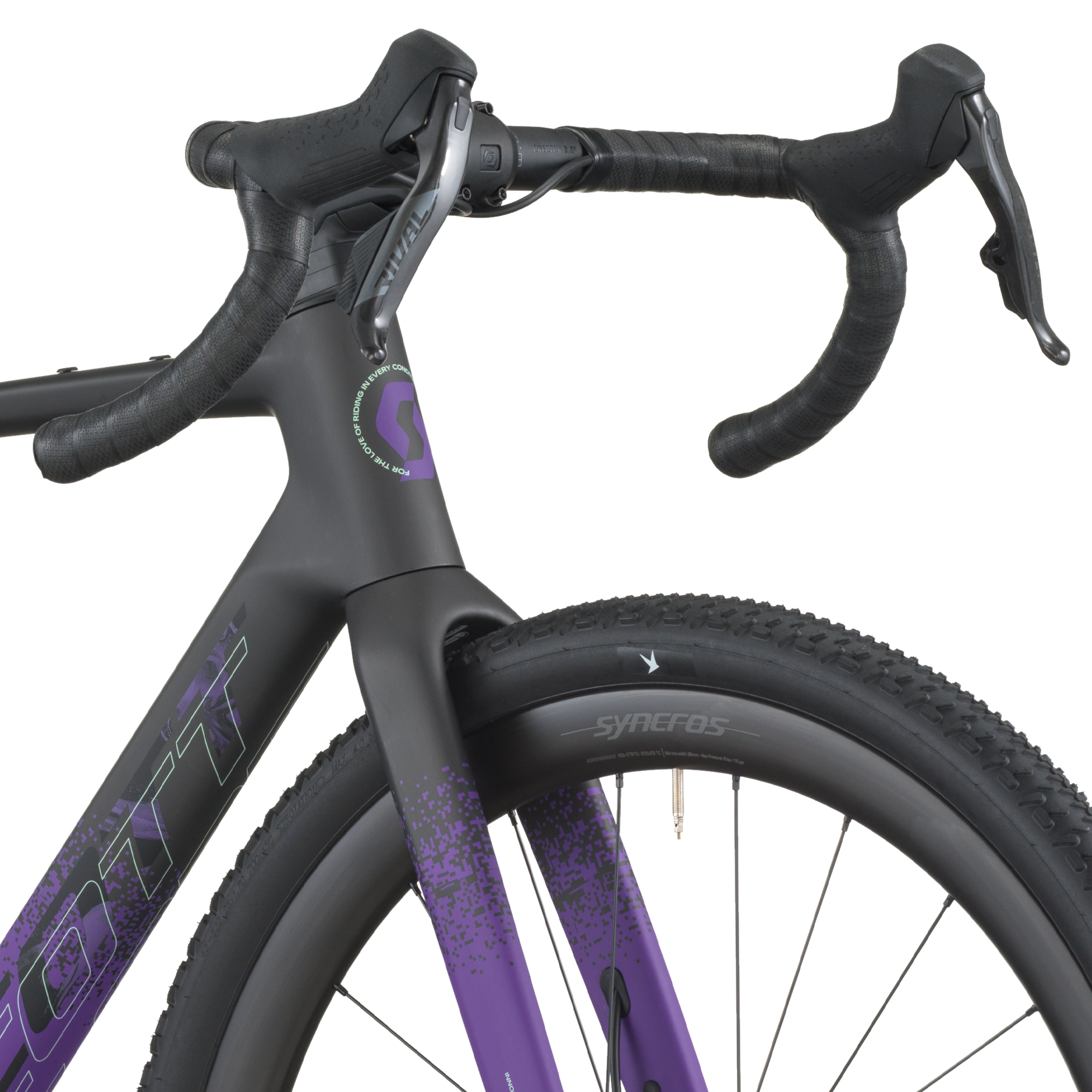 Scott Addict Gravel 20 carbon zwart/indigo paars