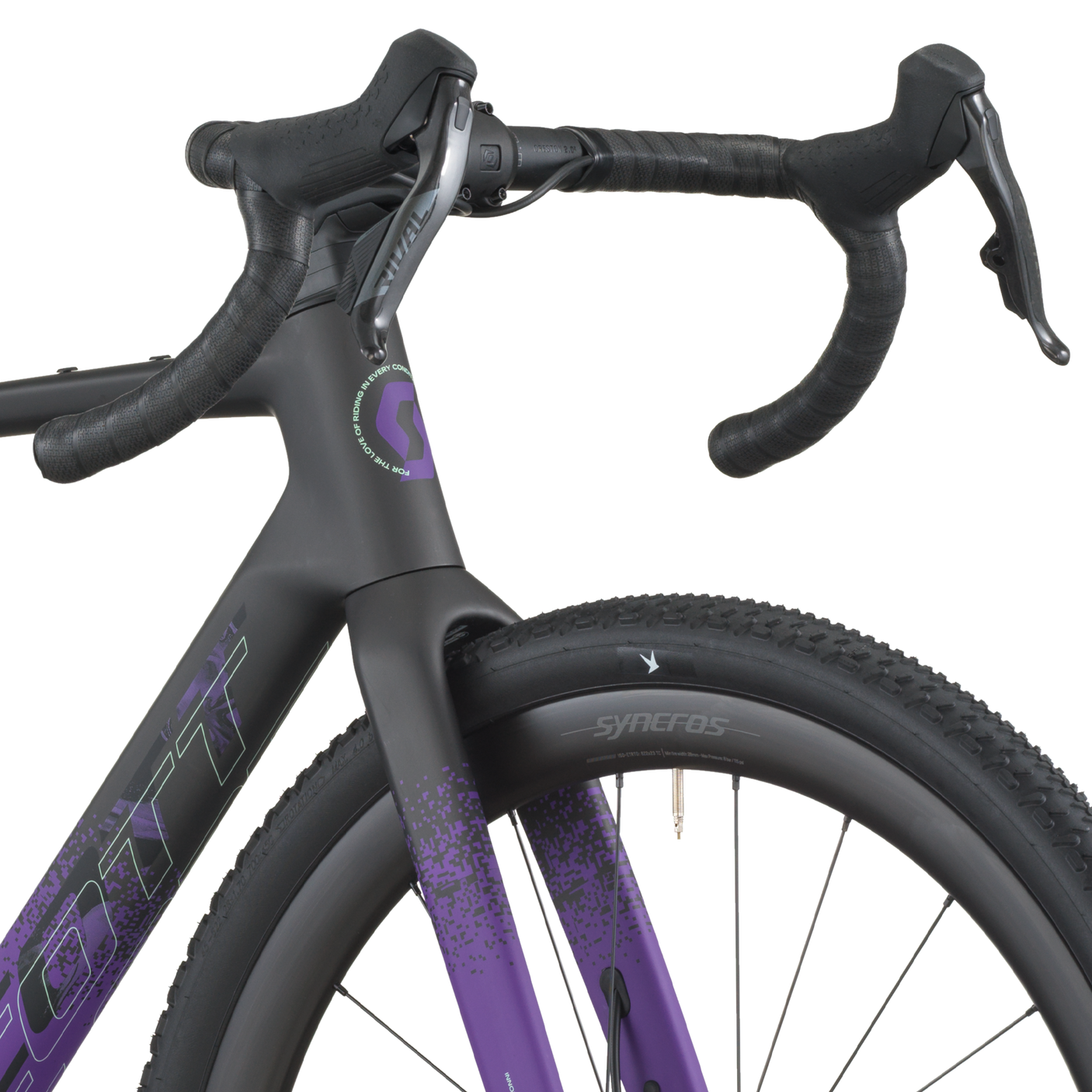 Scott Addict Gravel 20 carbon zwart/indigo paars