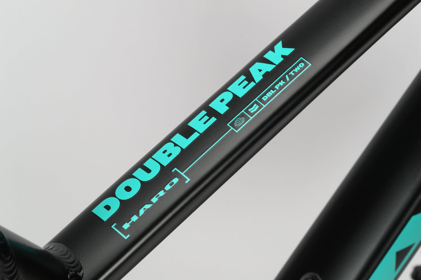 Haro Bikes Double Peak 1 - Matte Black / Teal (2025)