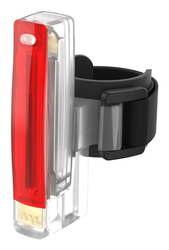 Translucent Rode Knog Plus fietslamp StVZO rode LED translucent & bikester.be