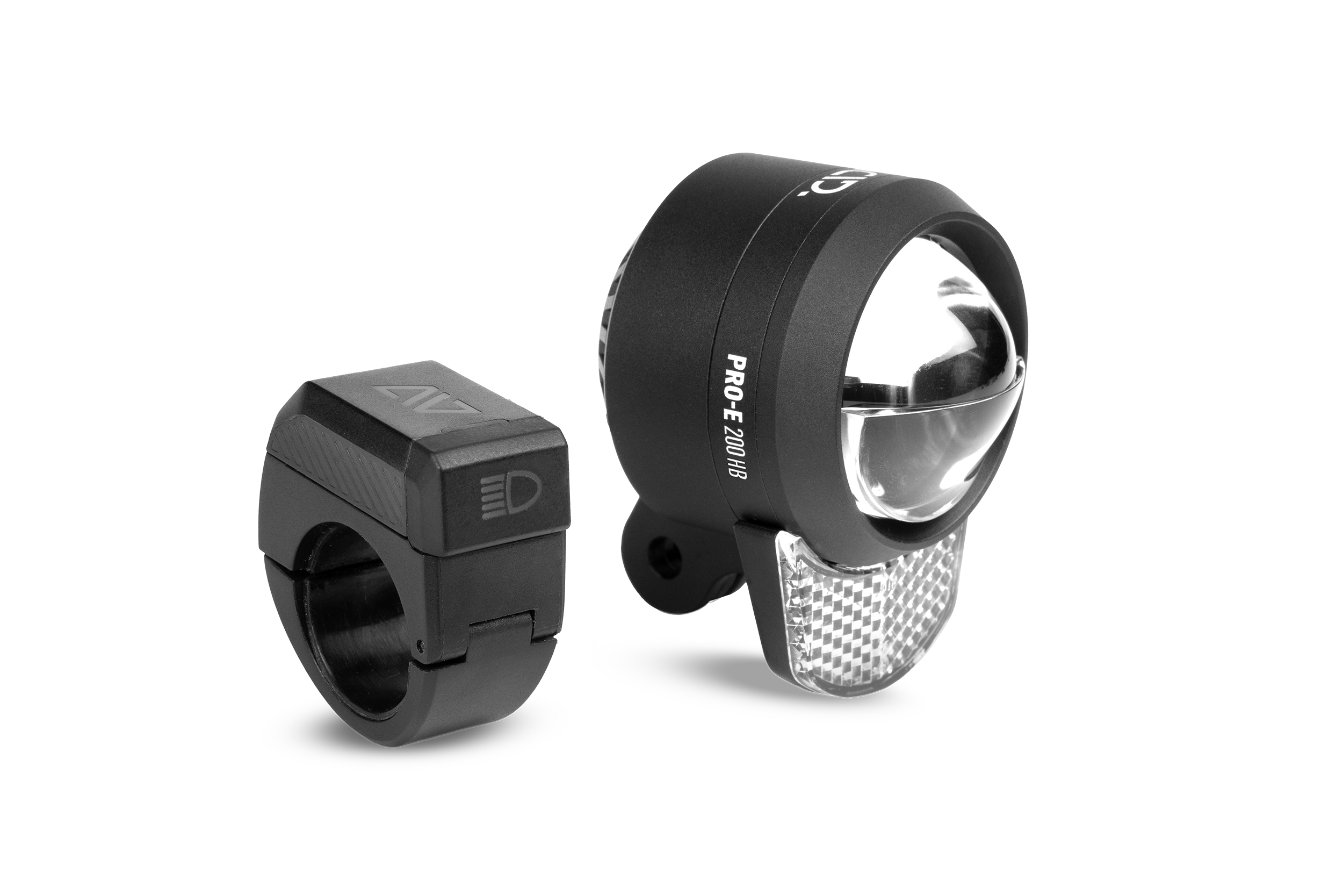ACID E-Bike koplamp PRO-E 200 Grootlicht X-Connect zwart