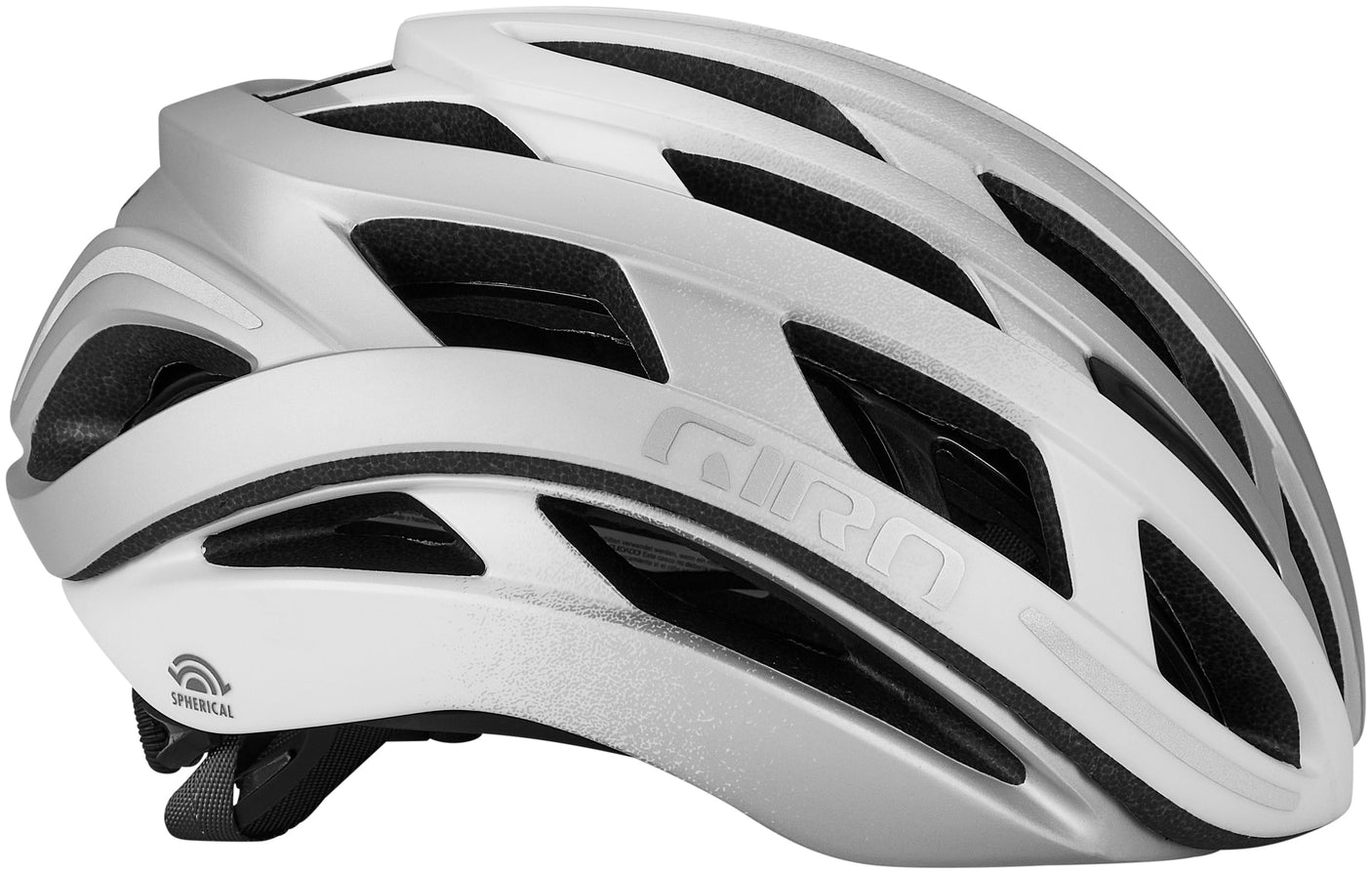 Giro Helios Spherical helm mat wit/zilver vervaging
