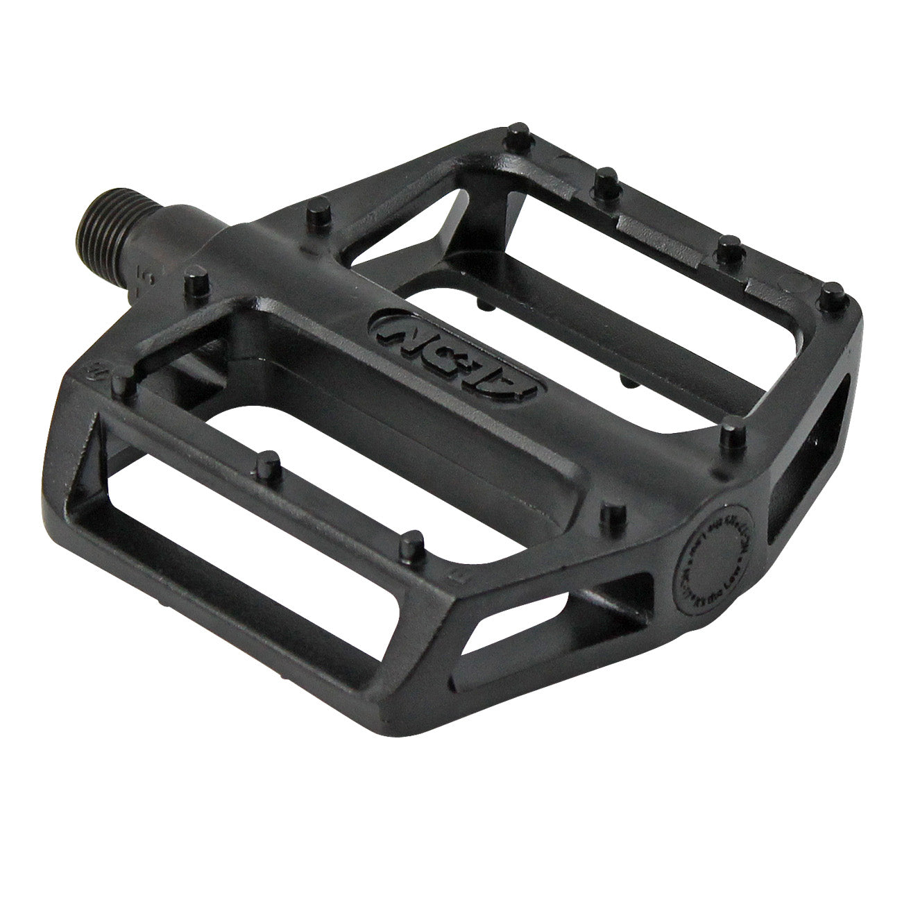 NC-17 platformpedaal STD Zero Pro, aluminium, gevormde pinnen, kogellager zwart