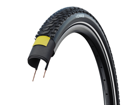 Schwalbe MARATHON MONDIAL PRO Evolution V-Guard ADDIX 28" zwart-reflecterend