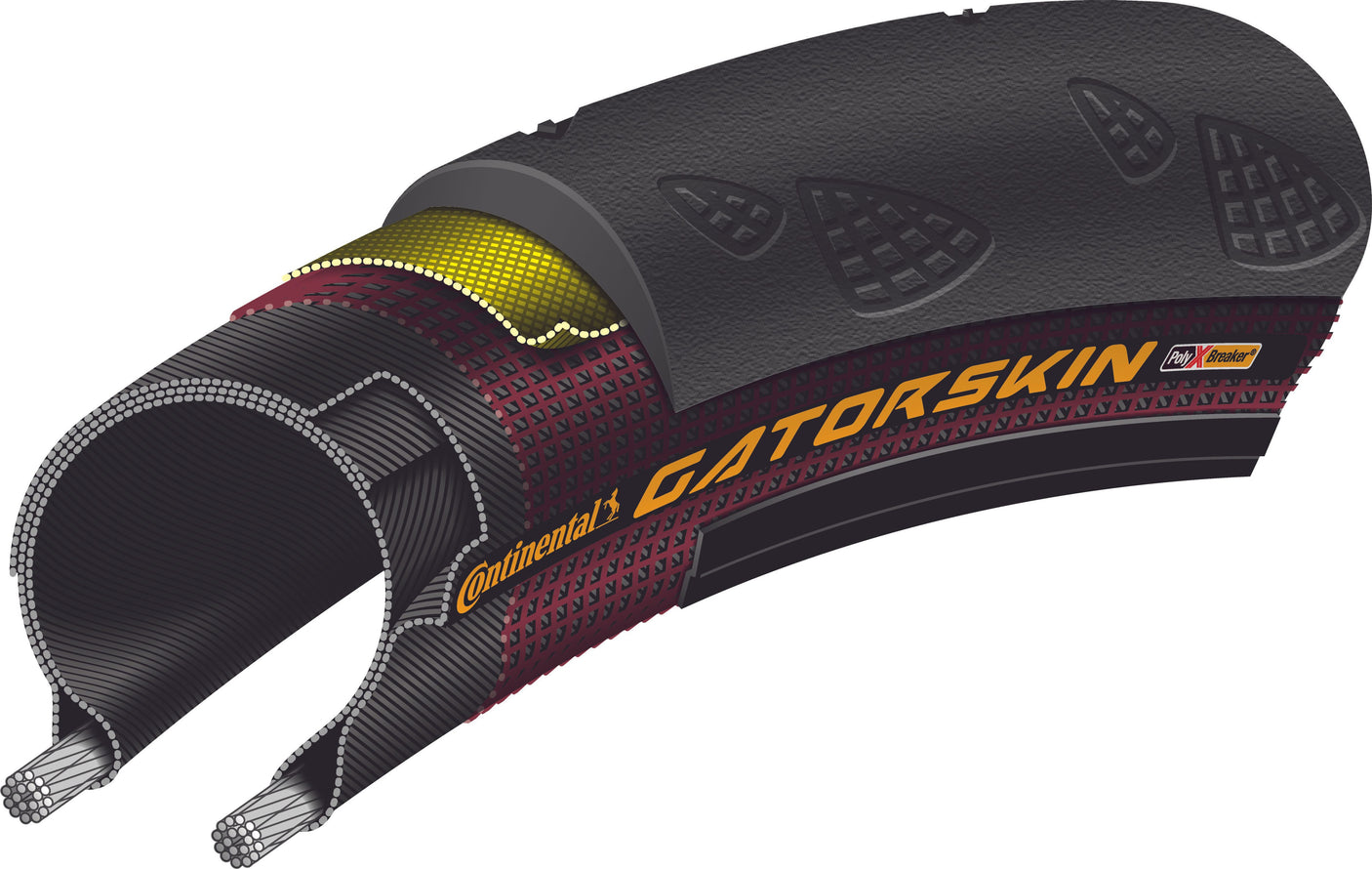 Continental GatorSkin Draadband 26x1 1/8" PolyX Breaker