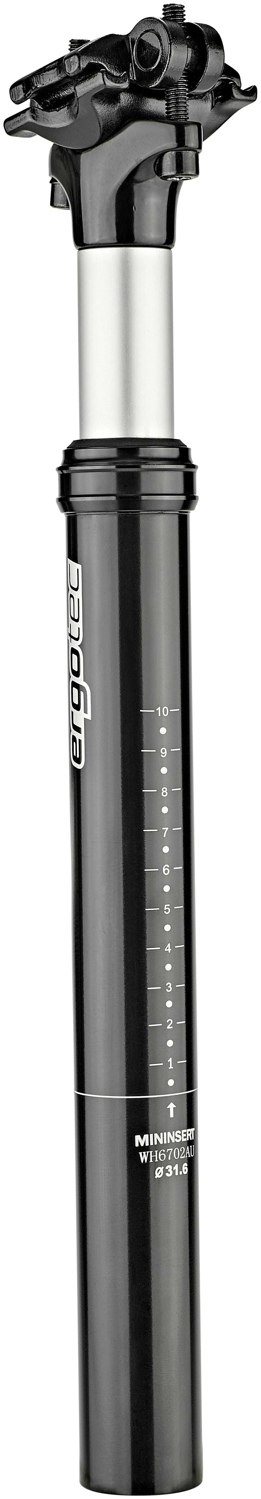 Humpert Ergotec SP-5.0 Patent veer zadelpen Ø31,6mm 45mm zwart