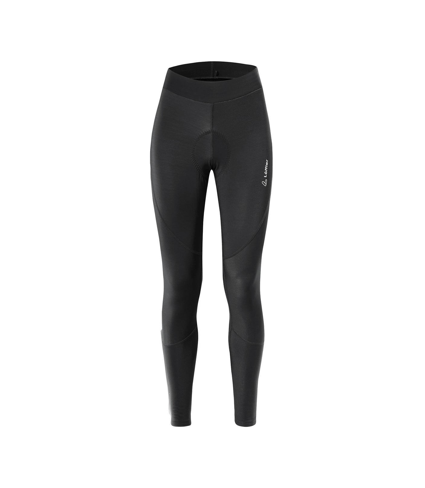 Löffler W Fietstights Thermo Elastisch Zwart