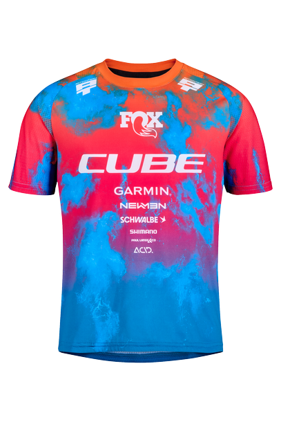 Cube MTB Trikot ROOKIE X Actionteam korte mouw black´n´blue