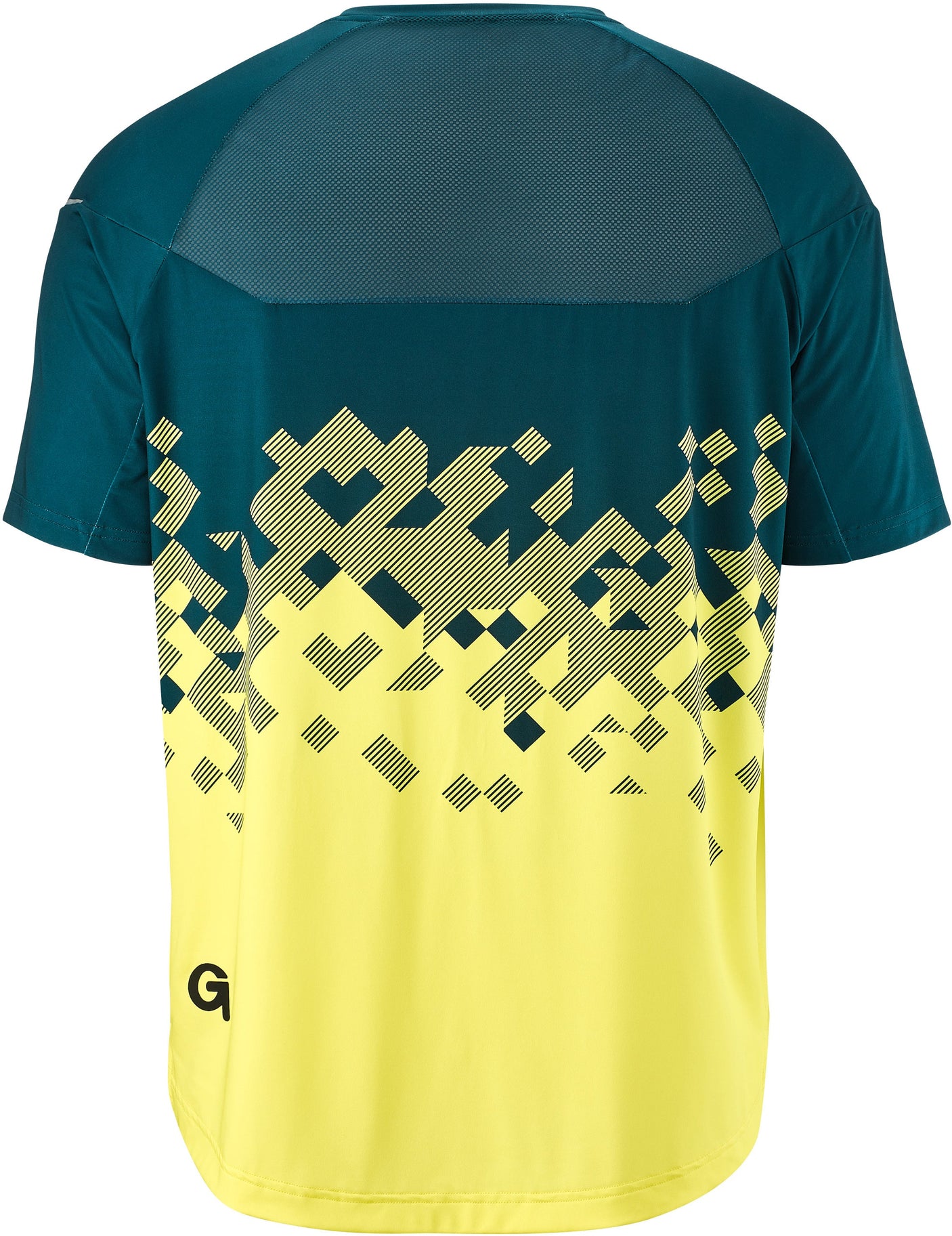 Gonso Mesores korte mouwen fietsshirt heren petrol/geel