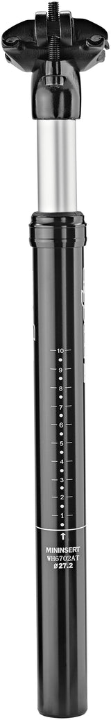 Humpert Ergotec SP-5.0 gepatenteerde veer-zadelpen Ø27,2mm 45mm zwart